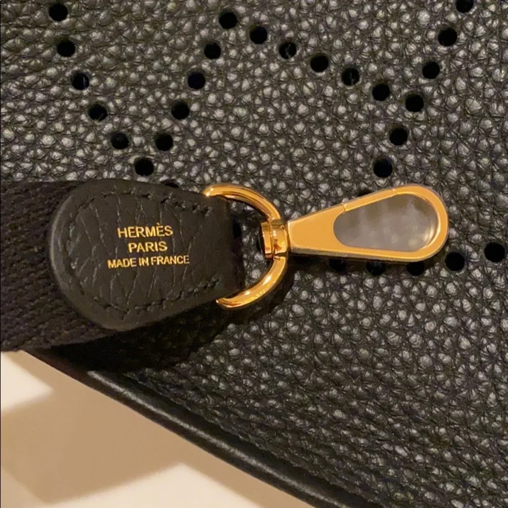 Hermès Evelyne 16 Bag (mini/TPM) Black and GHW